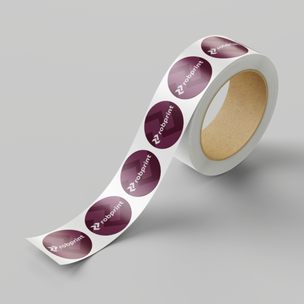 RobPrint Ronde Stickers op Rol - Afbeelding 3