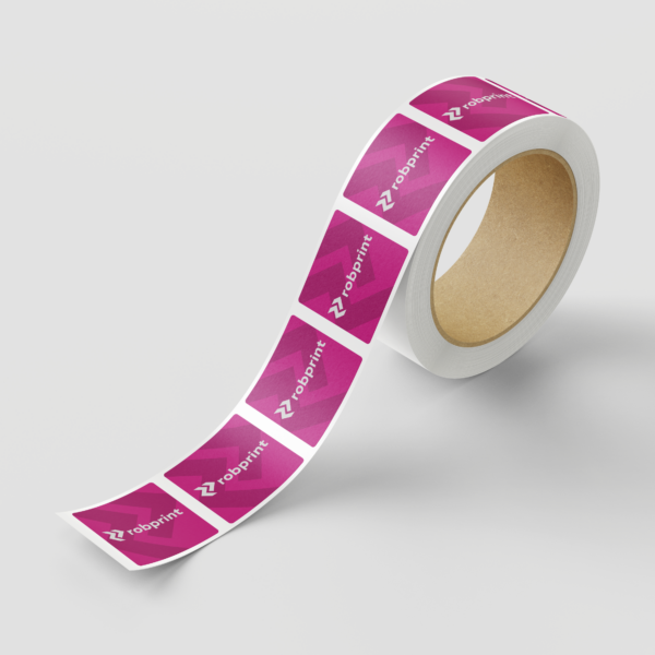 RobPrint Vierkante Stickers op Rol
